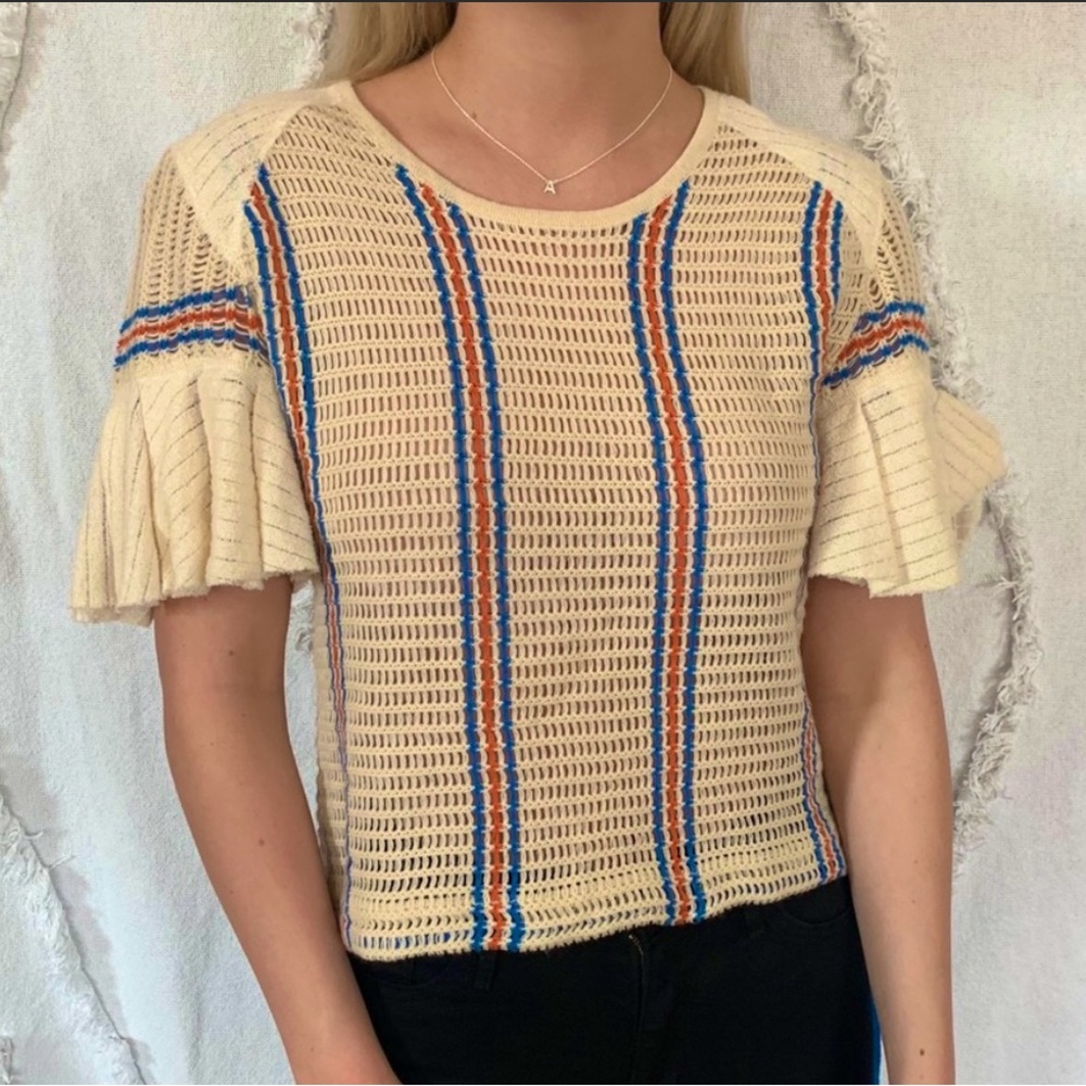 EUC Free People crochet top